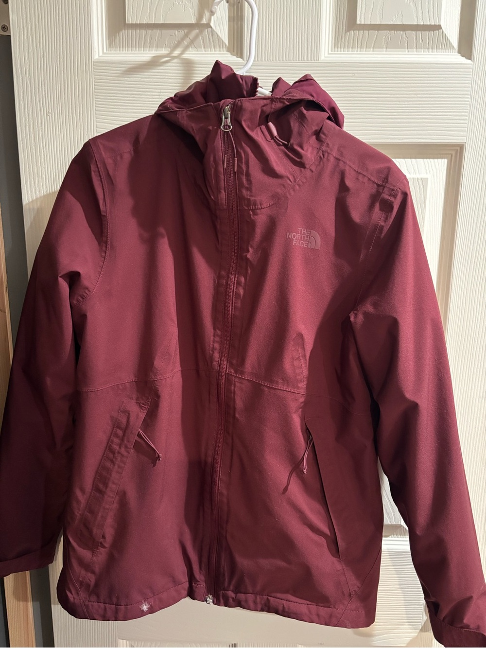 The North Face Women's Burgundy Hooded Ski Jacket